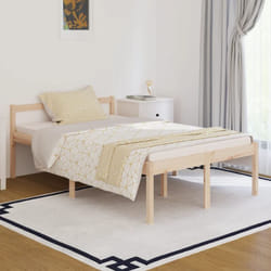 Vidaxl - Lit pour personne âgée 120x190 cm petit double bois massif pin