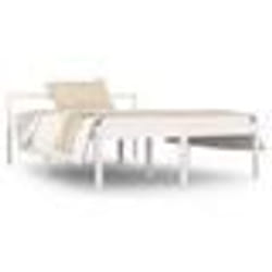 vidaXL Lit pour personne âgée sans matelas blanc 135x190 cm - 135 x 190 cm
