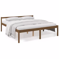 Prenez la voie moderne vers votre chambre à coucher avec ce lit en bois pour personnes âgées ! Il est un supplément pratique ...