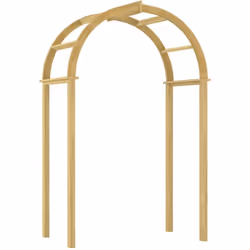 Cette arche de jardin en bois constitue un supplément décoratif à votre jardin, patio ou terrasse. Fabriquée en bois de pin m ...