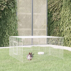 Vidaxl - Cage à lapin 110x110x55 cm Fer galvanisé