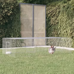 Cette cage à lapin est un excellent choix pour loger en toute sécurité de petits animaux tels que des lapins. Matériau durabl ...