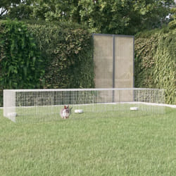 Vidaxl - Cage à lapin 3 panneaux 325x109x54 cm Fer galvanisé