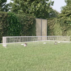Vidaxl - Cage à lapin 4 panneaux 433x109x54 cm Fer galvanisé