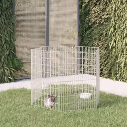 Cette cage à lapin offre un espace clos spacieux et sûr pour que vos adorables animaux de compagnie puissent faire de l'exerc ...