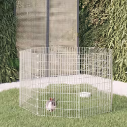 Cette cage à lapin offre un espace clos spacieux et sûr pour que vos adorables animaux de compagnie puissent faire de l'exerc ...
