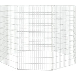 Enclos d'animaux en liberté 8 panneaux 54x100 cm fer galvanisé Vidaxl