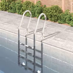 vidaXL Échelle de piscine 54x38x184,5 cm acier inoxydable 304
