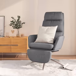Vous cherchez une chaise pour un repos complet après une journée bien remplie ? Cette chaise de relaxation avec repose-pied e ...