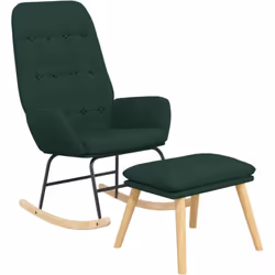 Profitez d'un confort d'assise optimal après une journée bien remplie sur cette chaise à bascule confortable avec repose-pied ...