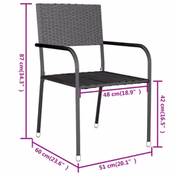 VidaXL 3098034 ensemble de meubles de jardin - Vue supplémentaire 8