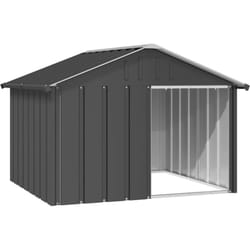 Vidaxl - Niche pour chien Anthracite 116,5x103x81,5 cm Acier galvanisé
