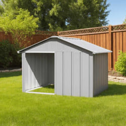 Vidaxl - Niche pour chien Gris 116,5x103x81,5 cm Acier galvanisé