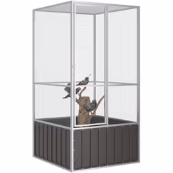 Description générale Cette cage à oiseaux offre un grand endroit confortable pour que vos oiseaux volent et jouent en toute s ...