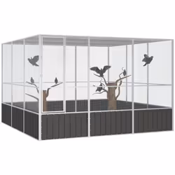 Description générale Cette cage à oiseaux offre un grand espace confortable pour que vos oiseaux volent et jouent en toute sé ...