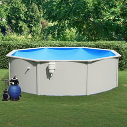 vidaXL Piscine avec pompe filtrante à sable 460x120 cm - TU