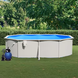vidaXL Piscine avec pompe filtrante à sable 490x360x120 cm - TU