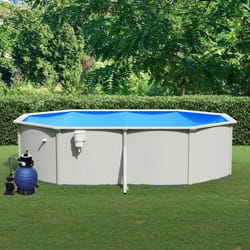 vidaXL Piscine avec pompe filtrante à sable 490x360x120 cm - TU
