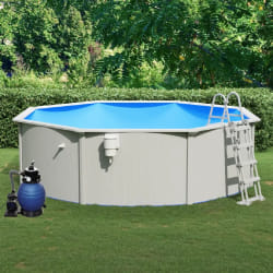 vidaXL Piscine avec pompe filtrante à sable et échelle 460x120 cm - TU