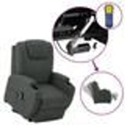 vidaXL Fauteuil releveur inclinable Gris Similicuir - TU