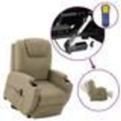 vidaXL Fauteuil releveur inclinable Cappuccino Similicuir