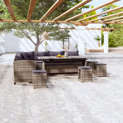 Cet ensemble de salon de jardin offre un coin de salon élégant pour votre jardin ou votre patio. Grâce à la résine tressée ré ...