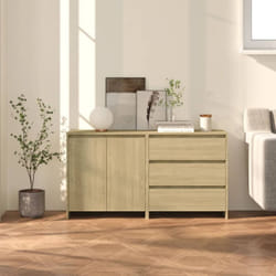 Vidaxl - Buffets 2 pcs Chêne sonoma Bois d'ingénierie