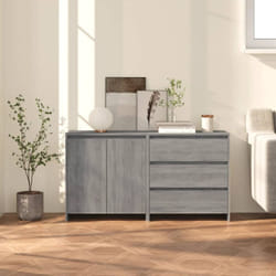 Vidaxl - Buffets 2 pcs Sonoma gris Bois d'ingénierie