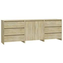 Vidaxl - Buffets 3 pcs Chêne sonoma Bois d'ingénierie