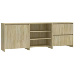 Vidaxl - Buffets 3 pcs Chêne sonoma Bois d'ingénierie