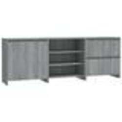 vidaXL Buffets 3 pcs Sonoma gris Bois d'ingénierie