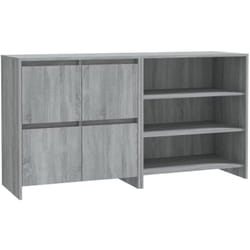 Buffets 2 pcs Sonoma gris Bois d'ingénierie Vidaxl
