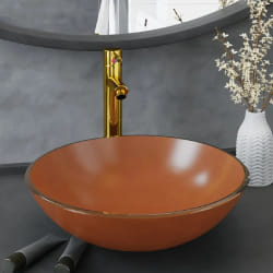 vidaXL Lavabo avec Robinet - Verre