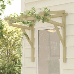vidaXL Auvent de porte 100x100x80 cm Bois de pin massif imprégné - TU