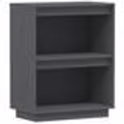 vidaXL Armoire console Gris 60x34x75 cm Bois de pin solide