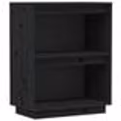 vidaXL Armoire console Noir 60x34x75 cm Bois de pin solide