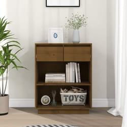 Vidaxl - Armoire console Marron miel 60x34x75 cm Bois de pin solide