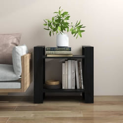 vidaXL Bibliothèque/Séparateur de pièce Noir 60x35x57 cm Pin massif