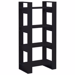 VidaXL 813888, Noir, Bois, Bois, Bois de pin, 600 mm, 350 mm