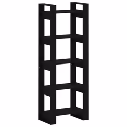VidaXL 813893, Noir, Bois, Bois, Bois de pin, 600 mm, 350 mm