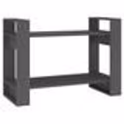 vidaXL Bibliothèque/Séparateur de pièce Gris 80x35x56,5 cm Pin solide
