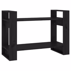 VidaXL 813898, Noir, Bois, Bois, Bois de pin, 800 mm, 350 mm