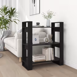 VidaXL 813903, Noir, Bois, Bois, Bois de pin, 800 mm, 350 mm