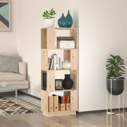 vidaXL Bibliothèque/Séparateur de pièce 51x25x132 cm Pin solide