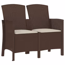 VidaXL 3098688, Marron, Polypropylène (PP), Rotin, Adultes et enfants, 1200 mm, 580 mm, 900 mm