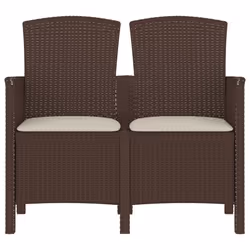 VidaXL 3098688 banc de jardin Polypropylène (PP), Rotin