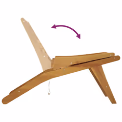 VidaXL 319153 chaise d'extérieur Terrace Siège rembourré Teck - Vue supplémentaire 6