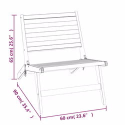 VidaXL 319153 chaise d'extérieur Terrace Siège rembourré Teck - Vue supplémentaire 8