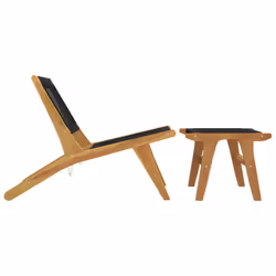 VidaXL 319155 chaise d'extérieur Terrace Polyester, Teck - Vue supplémentaire 4
