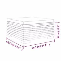 VidaXL 319161 banc de jardin Teck, Tissu, Polyester - Vue supplémentaire 7